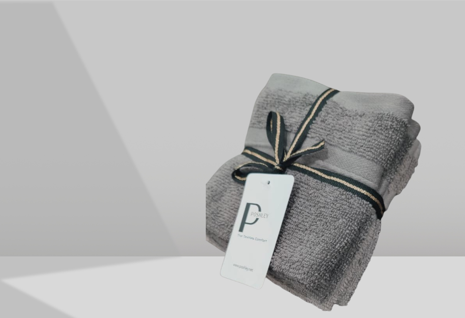 Premium Towel Pack of 3 - Ligh Grey